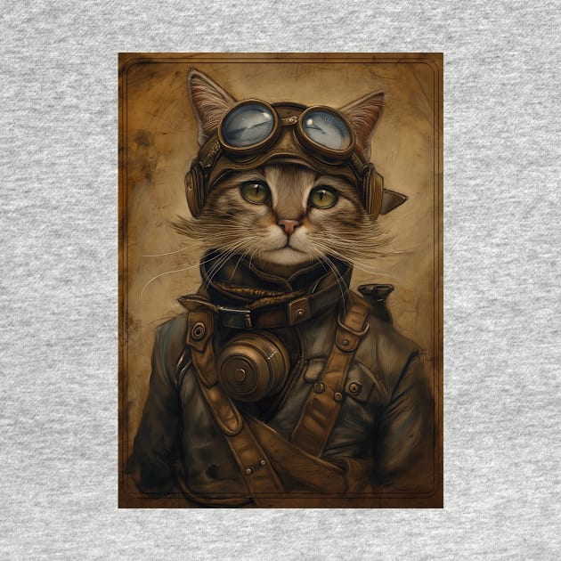 Steampunk Cat by Durro